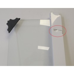 Cabine de Douche LEDA Iziglass 2 80x80cm 1/4 Rond Portes Coulissantes pas cher.