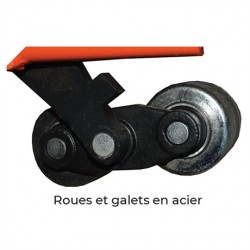 Transpalette Manuel STOCKMAN Charge 5000kg Longueur de Fourche 1150mm Roues Acier