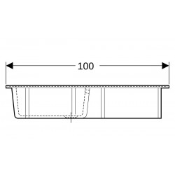 Évier de Cuisine à Poser GEBERIT Redon 1 Cuve et 1 Égouttoir 00692000000