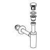 Évacuation de Lavabo GEBERIT avec Siphon 33x40 mm Chromé Brillant  - 151.021.21.1