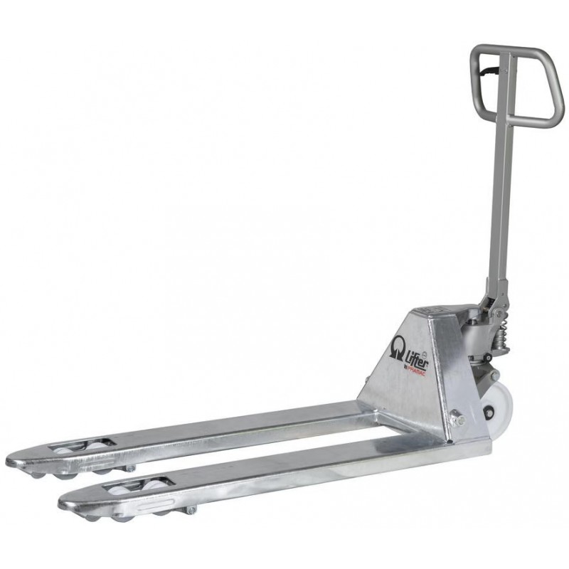 Transpalette Manuel Acier Galvanisé LIFTER by PRAMAC Fourches Longueur de 1150mm