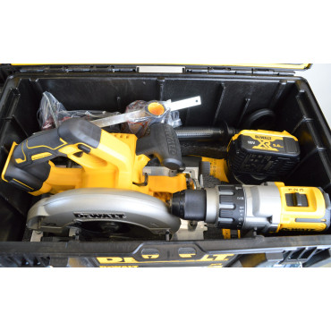Servante Chariot Roulant Premium 3 Malettes et 8 Outils sans Fil DEWALT