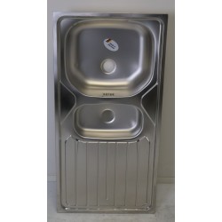 Évier de Cuisine Inox à Encastrer FRANKE REN651 Réversible 2 Cuves 1 Égouttoir