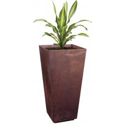 Pot Jardinière en Acier Corten BENITO Rami Ø50x103cm