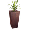 Pot Jardinière en Acier Corten BENITO Rami Ø50x103cm