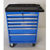 Servante d'Atelier 6 Tiroirs en Acier avec Plateau Supérieur Bleu