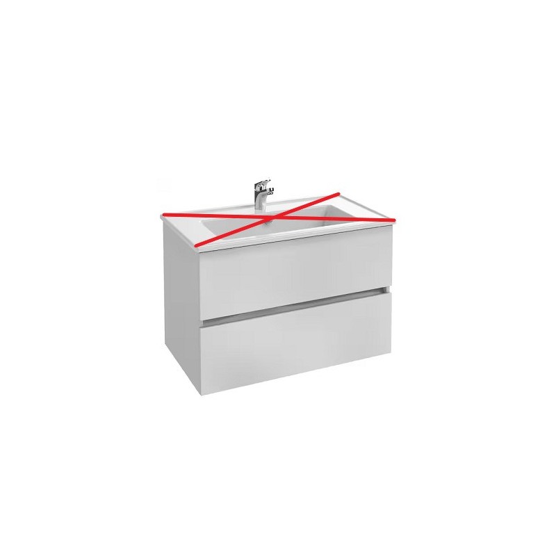 Meuble Sous Plan-Vasque de Salle de Bain JACOB DELAFON Tolbiac 80 CM - EB-2352-NWT - NEUF