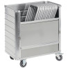 Chariot Porte-Conteneur Aluminium 355L GMÖHLING G-TRANS D3708 Avec Paroi Coulissante