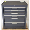 Servante d'Atelier Mobile en Acier 6 Tiroirs Grise 920x678x459mm