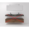 Ensemble Miroir de Salle De Bain AVANTAREA Liso 180 x 50 cm + Applique Led Pandora - 21734CI - NEUF