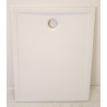 Receveur de Douche Extra-Plat AQUANCE Bello II à Poser en Céramique L100xl80cm Blanc