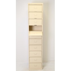 Armoire-Classement-à-Clapets-10-Casiers-H198xL41xP35cm-Beige-FCP.10