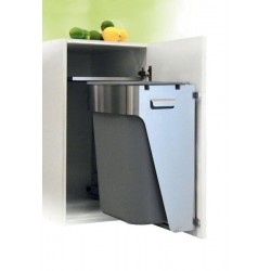 Poubelle Monobac 40L LUISINA en Inox et Plastique