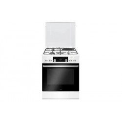 AMICA-Cuisinière-Mixte-Four-77L-Blanc-4-Feux-ACM7035RB