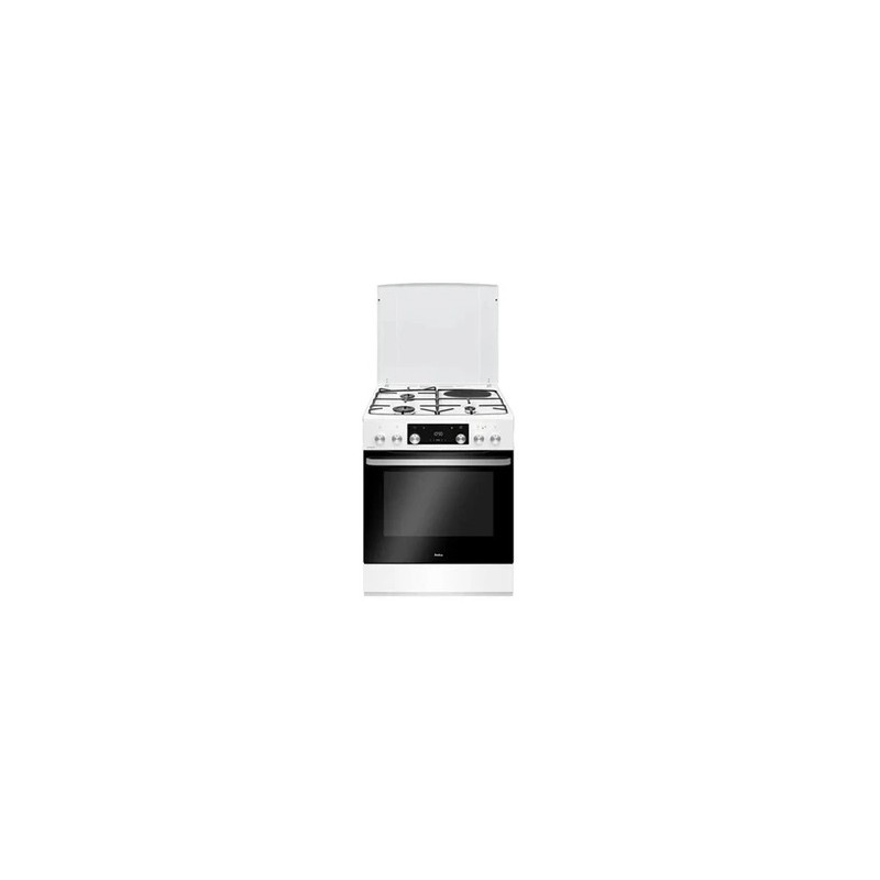 AMICA-Cuisinière-Mixte-Four-77L-Blanc-4-Feux-ACM7035RB