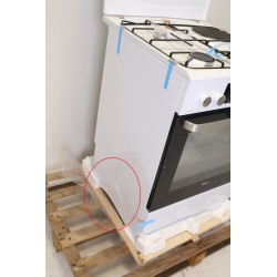 AMICA-Cuisinière-Mixte-Four-77L-Blanc-4-Feux-ACM7035RB
