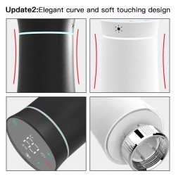 Tête Thermostatique Intelligente de Radiateur MOES BRT-100 Zigbee 3.0 Programmable