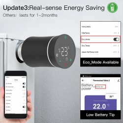Tête Thermostatique Intelligente de Radiateur MOES BRT-100 Zigbee 3.0