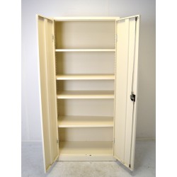 Armoire Haute à Portes Battantes CARAY 800x1800x380mm Ivoire - AH80PB/I