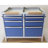 Établi d'Atelier Fixe Sans Plateau KIND Modul 100 Avec Tiroirs pas cher.