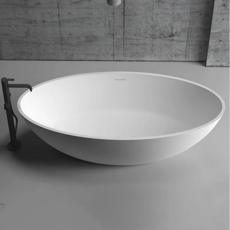 Baignoire Ovale Îlot TOTS 180x52x85cm Blanche - XA-8803 - NEUVE Déclassée Baignoire Ovale Îlot TOTS 180x52x85cm Blanche - XA-8803 - NEUVE Déclassée