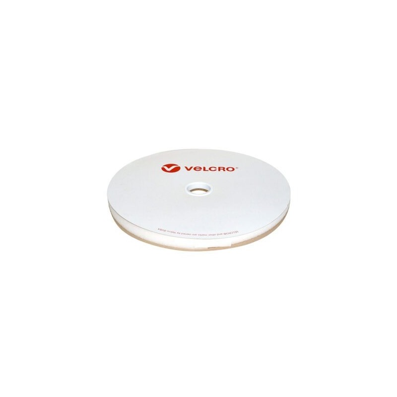Rouleau de 25M d'Auto-agrippant Adhésif Mâle VELCRO Hook Blanc - HOOK25 Rouleau de 25M d'Auto-agrippant Adhésif Mâle VELCRO Hook Blanc - HOOK25