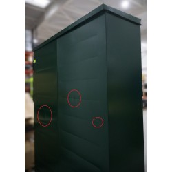 Armoire Électrique Fibre Optique Extérieure en Acier IDEAOPTICAL Iber 2160x500x1600mm Verte pas cher