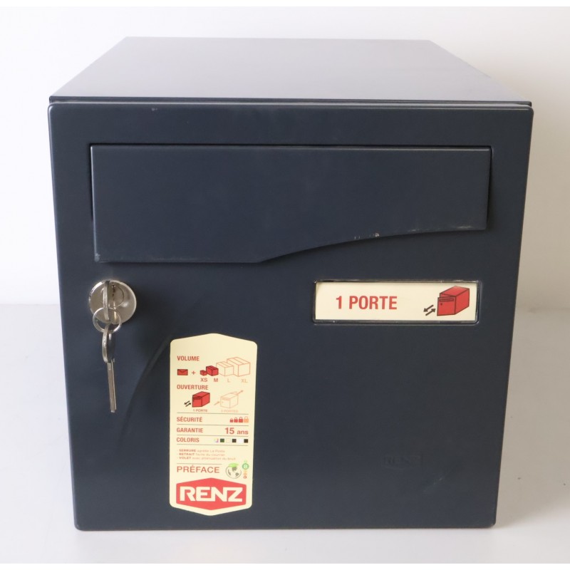Boîte aux Lettres RENZ Préface 1 Porte Anthracite - 231114 - NEUVE Déclassée