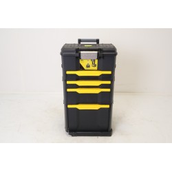 Servante Mobile d'Atelier STANLEY Modulo 3 en 1 avec Boîte Roulante 4 Tiroirs
