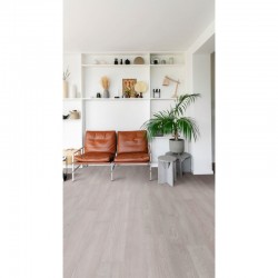 Boite de 2,21m² de Parquet Vinyle Acoustique UNICLIC Eterna Imitation Chêne Gris