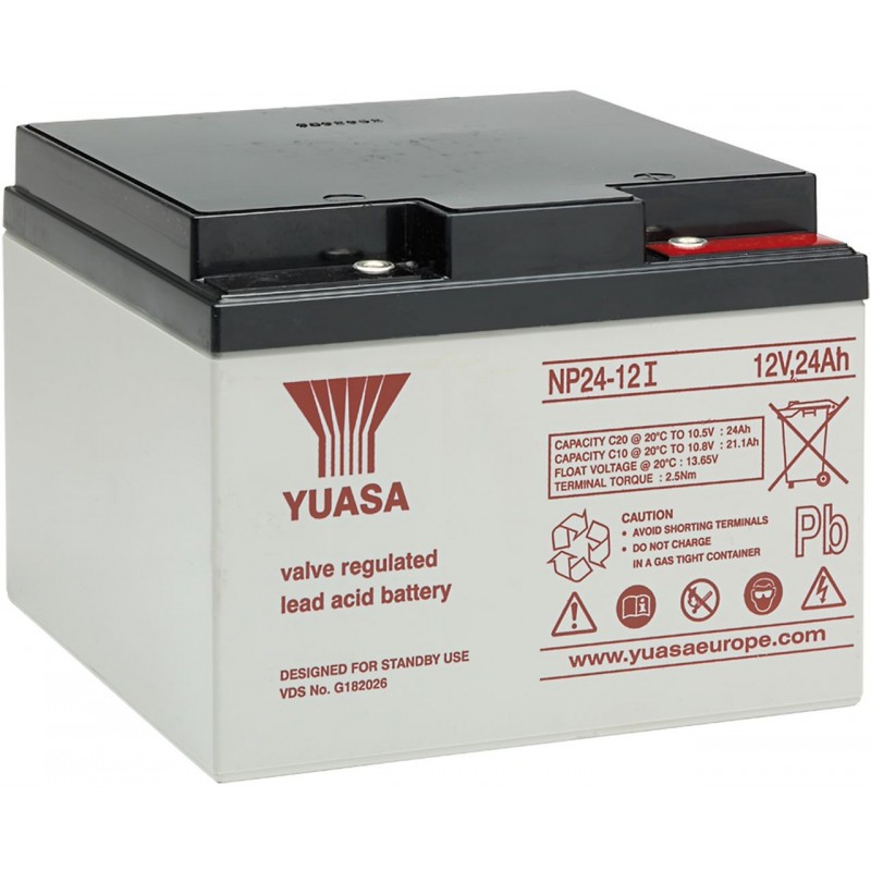Batterie Stationnaire Étanche YUASA au Plomb NP 24AH 12V - NP24-12I