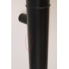 Kit Ventouse Horizontal Conduit de Poêle Etanche DINAK Diflux Inox Sortie Latérale Laqué noir pas cher