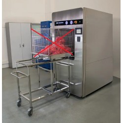 Chariot de Chargement et Déchargement MATACHANA pour Stérilisateur S1000 RBE en Inox 4 Roues - 75005 - NEUF