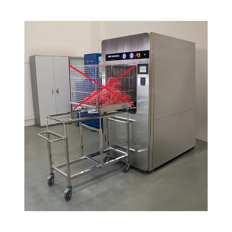 Chariot de Chargement et Déchargement MATACHANA pour Stérilisateur S1000 RBE en Inox 4 Roues - 75005 - NEUF