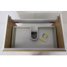 Meuble de Salle de Bain avec Plan Vasque SANIJURA Nolita 2 Tiroirs 70cm Chêne Arlington