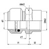 Manchon Raccord à Souder AALBERTS Tectite T270G Femelle Laiton Ø22-26x34