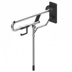 Barre d'Appui Rabattable AKW Rugao avec Pied Ajustable Noir  - 12017GR-LS -...