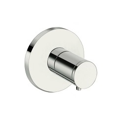 Set de Finition Façade CRISTINA ONDYNA Triverde Ronde Pour Robinet d'Arrêt ø110mm Chromé - XT61051 - NEUF