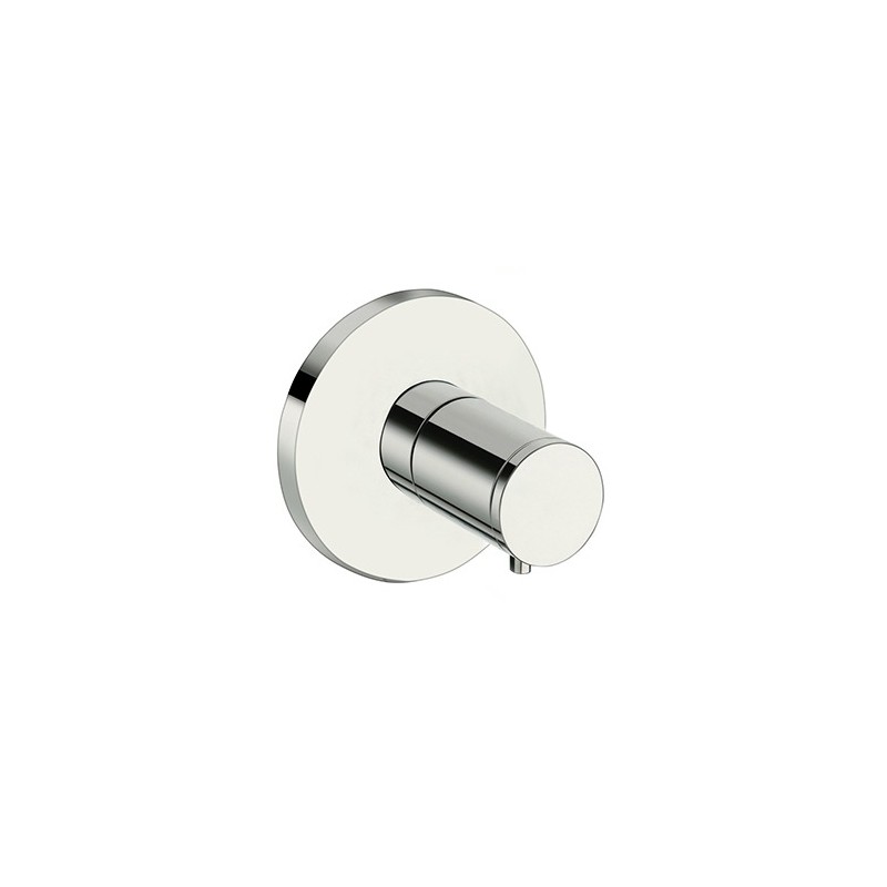 Set de Finition Façade CRISTINA ONDYNA Triverde Ronde Pour Robinet d'Arrêt ø110mm Chromé - XT61051 - NEUF