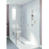 Lot de 2 Panneaux de Douche en PVC  AKW Alvéo 60X255 cm Blanc Brillant - 27830WHG - NEUF