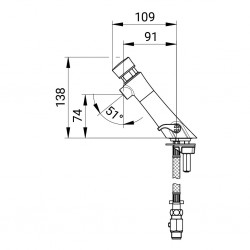 Mitigeur Robinet de Lavabo PRESTO Neo Prestogreen Chromé 7sec - 68401