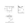 VITRA - Lavabo Céramique Conforma PMR 60cm Blanc - 5289B003-0001
