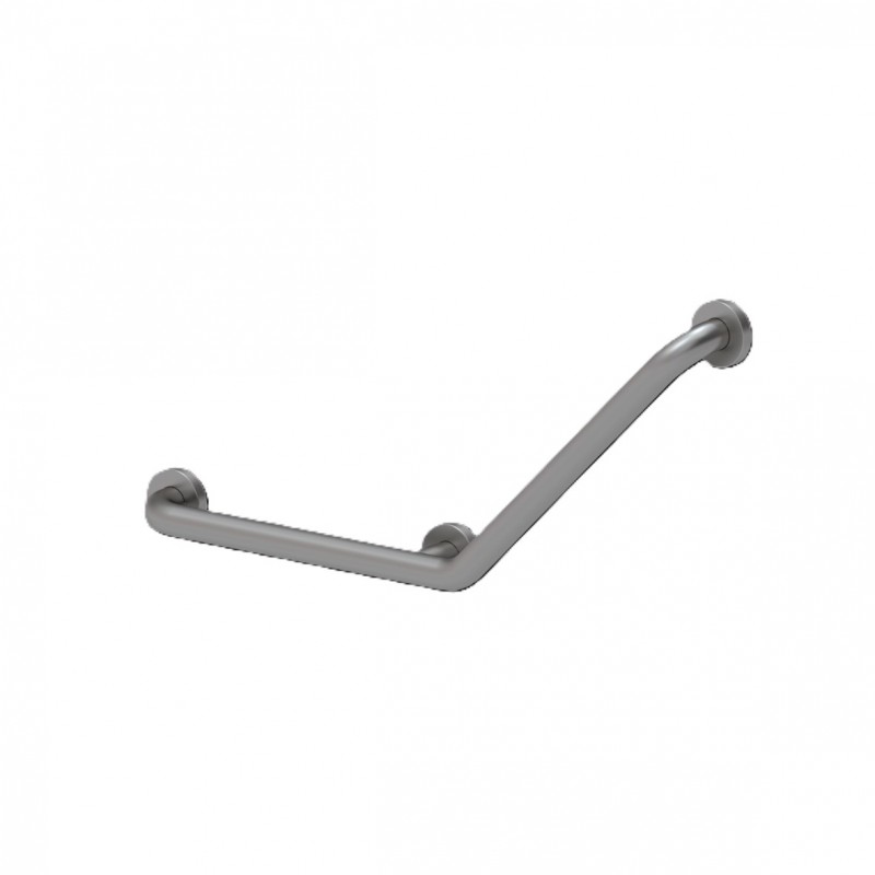 Barre d'Appui Coudée PMR NORMBAU 135° Inox Care 400x400mm Ø32mm 3 Points Gauche Finition Mate - 2054060009 - NEUVE