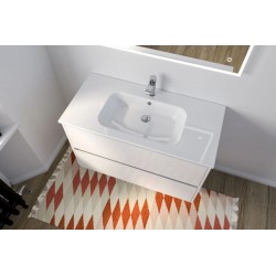 ALTERNA - Meuble Salle de Bain avec Vasque All Day Blanc - 4799161