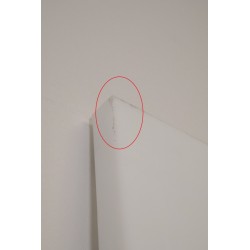 Planche de Découpe PEHD 500 200x70x2,5cm Blanc pas cher