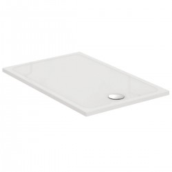 Receveur de Douche Extra-Plat Rectangulaire PORCHER Okyris en Grès Fin 140x90cm Blanc - P0217YK - NEUF