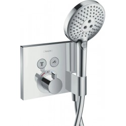 Set de Finition Façade HANSGROHE ShowerSelect pour Mitigeur Thermostatique Encastré Chromé  - 15765000