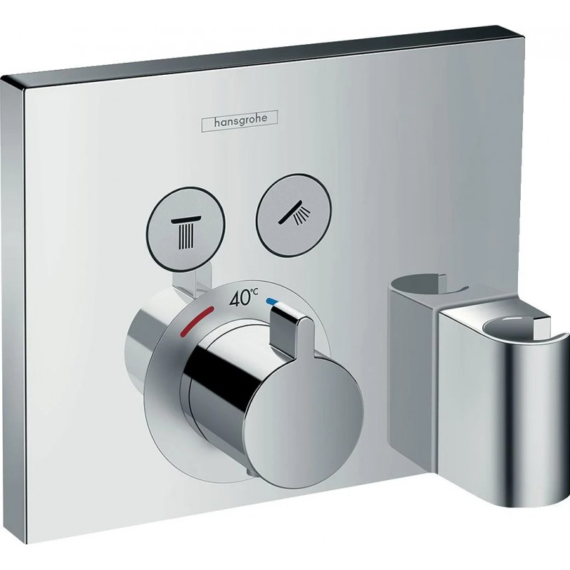 Set de Finition Façade HANSGROHE ShowerSelect pour Mitigeur Thermostatique Encastré Chromé  - 15765000 - NEUF