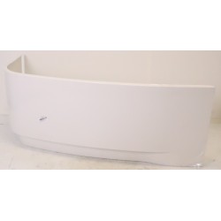 Baignoire Asymétrique Droite Avec Tablier LEDA Frisbee Blanc 145x85cm - L16FR3A0601-L26FR3A0601