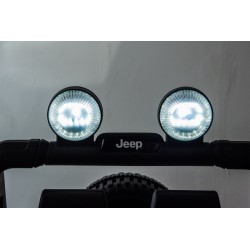 Voiture 4x4 Électrique 2 Places JEEP Wrangler Rubicon Blanche